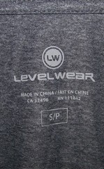 NEW LEVELWEAR Polyester Performance Tee Shirt GALLOWAY NATIONAL GOLF CLUB S Gray