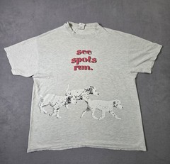 Vintage 90’s Disney See Spots 101 Dalmatians Gray Graphic Print T-Shirt Large