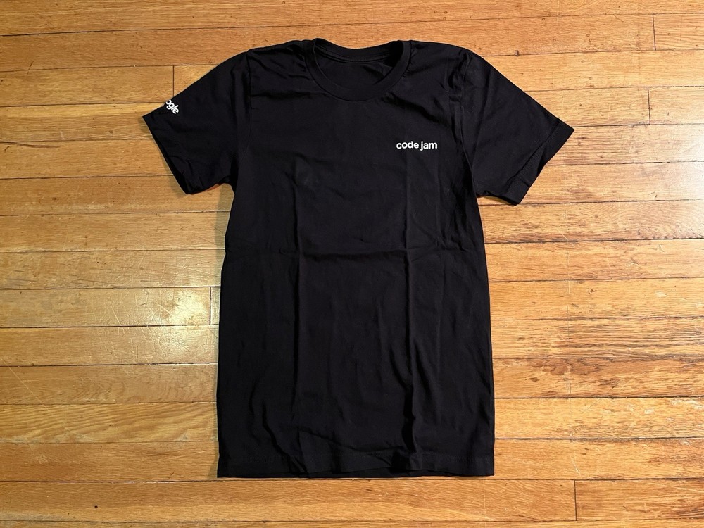 Google Code Jam 2022 Shirt Men’s Small Black