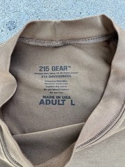 215 Gear Operators V2 Hook & Loop Patch Short Sleeve Shirt Coyote Large