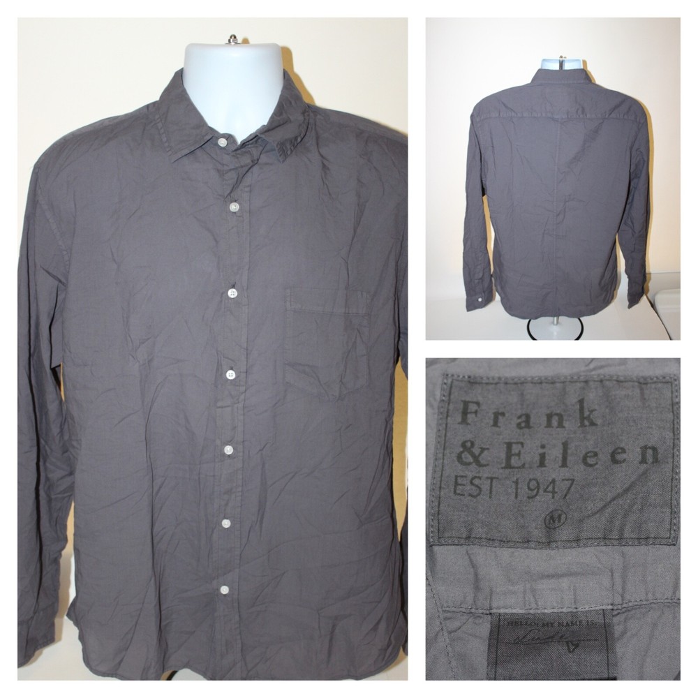 Frank & Eileen “Luke” Button Up Designer Preppy Thin Lightweight Shirt Mens Sz M
