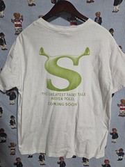 Vintage 2001 Dreamwork’s Shrek Coming Soon Fairy Tale Promo Tee Size XL