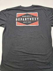 Departwest Shirt Mens XXL Charcoal Gray Graphic Tee Short Sleeve Buckle Outdoor