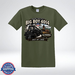 Big Boy 4014 Altoona PA July 10 2026 Union Pacific Steam Locomotive T-Shirt