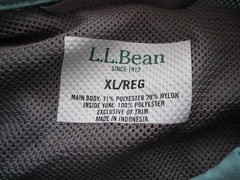 Men’s LL Bean Front Button Polyester/Nylon Long Sleeve Shirt Sz XL (MT56)