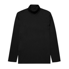 Mens Roll Neck Lightweight Baselayer Knit Long Sleeve tops Funnel neck T-Shirt