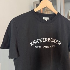 Knickerbocker New York Core Logo Coal T-Shirt S NEW Short Sleeve Cotton Tee NYC