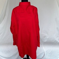 D’amante Couture Collection Red Button-Up Shirt Single Needle Tailoring 18-34/35