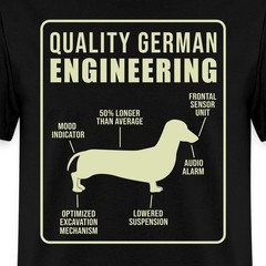 Dachshund | Quality German Engineering | Hilarious Men’s T-Shirt