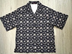 Authentic Louis Vuitton Monogram Short-Sleeved Silk Shirt Size S
