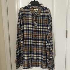 NWT The Normal Brand Stephan Cedar Plaid Button Down Shirt XL