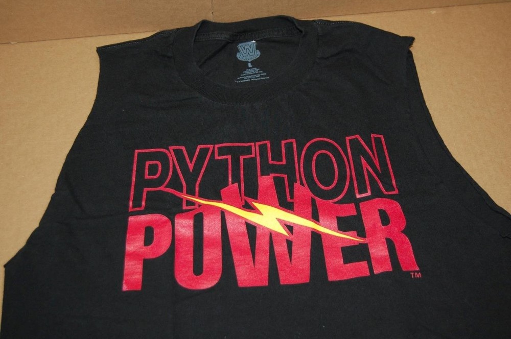 30th Anniversary Hulkamania Python Power WWE Legends Tank Top Size L