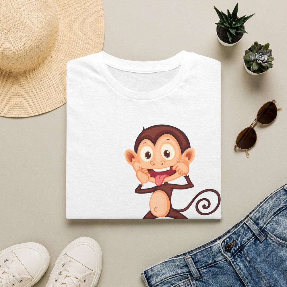 Funny Monkey T-Shirt Except On Weekends Graphic Tee Sarcastic Humor Unisex Shirt