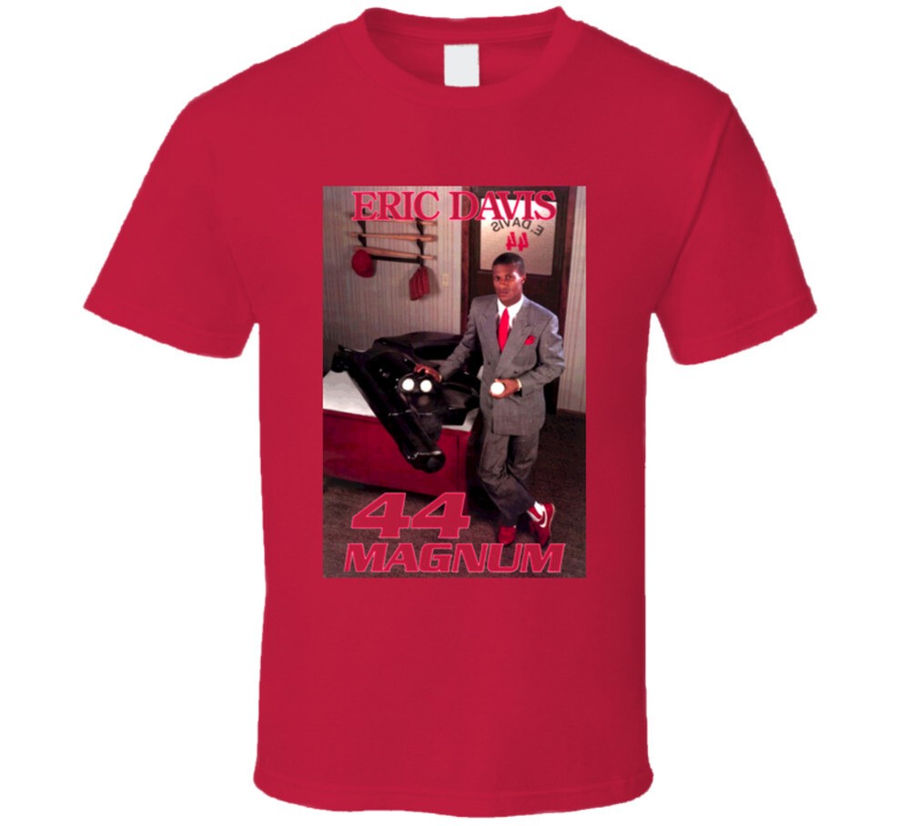 Retro Cincinnati Baseball Eric Davis 44 Magnum T Shirt