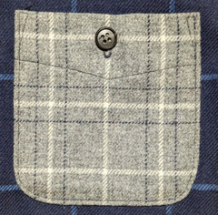 Pendleton Thomas Kay Asymmetrical Wool Button Long Sleeve Shirt Size Medium