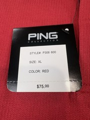 NWT Ping Performance Golf Polo Sensor Cool, Dry Fiber Tech Men’s XL