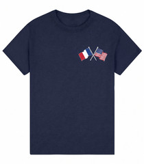USA France Friendship Flag Shirt French American National Pride Heritage T-Shirt