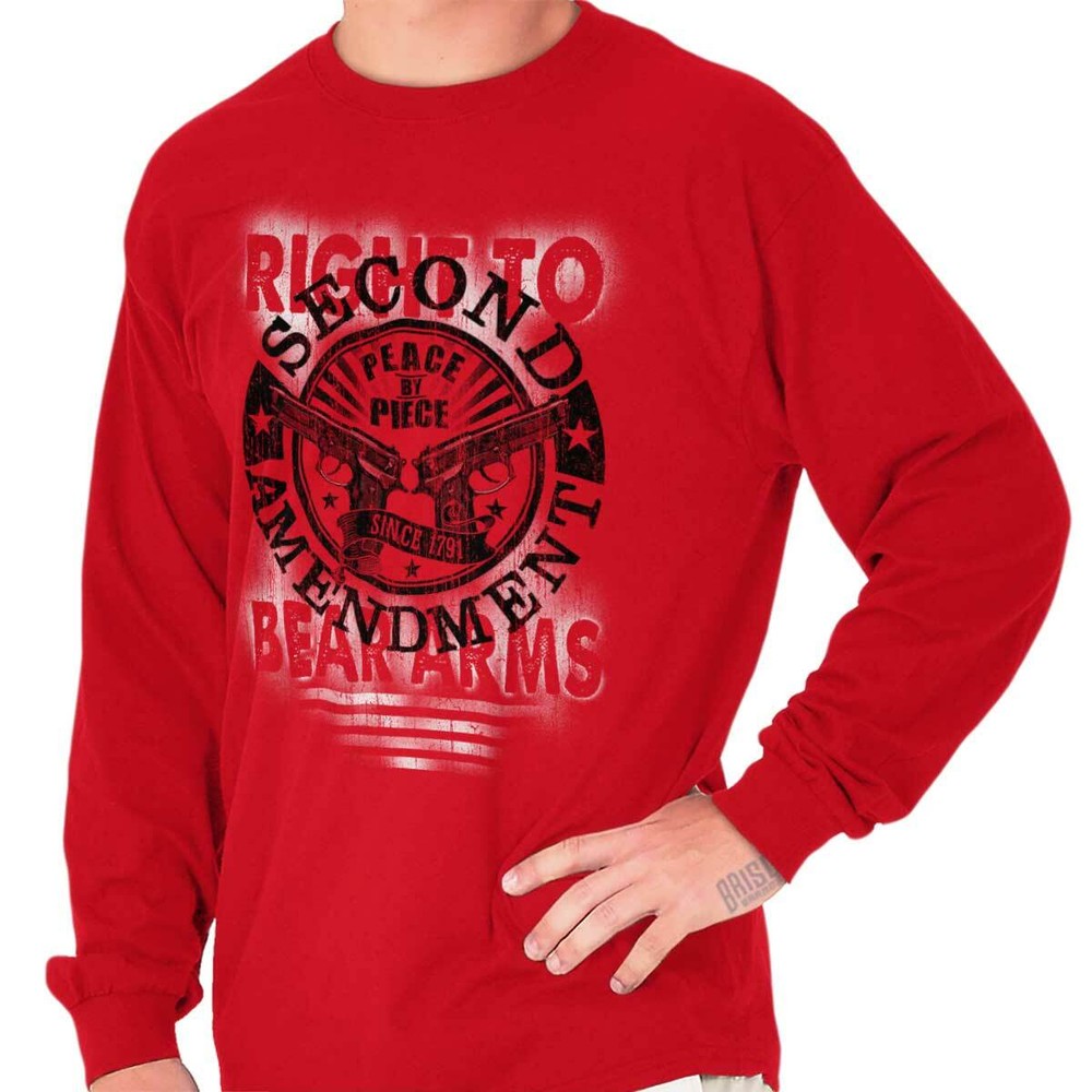 Vintage Second Amendment Right To Bear Arms Long Sleeve Tshirt for Men or Women