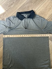 Duluth Performance 1/4 Zip Gray Polo Shirt Golf Mens Sz Medium