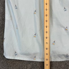 Chubbies The Nutter Light Blue Fish All Over Print Button Down Shirt Mens XL