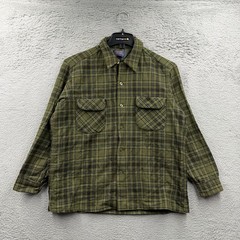 Pendleton Woolen Mills Plaid Long Sleeve 100% Virgin Wool Large Vintage Men’s