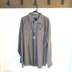 Wrangler Mexico Pearl Snap Button Down – Size XL 100% Cotton NWT Hexagon Pattern