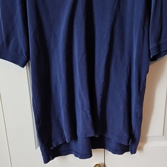Duck Head Men’s Navy Blue Solid Short Sleeve Collared Logo Polo Shirt L