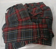 Pendleton Woolen Mills Pendleton plaid Tartan Pajama Set Men’s Large Red Grey