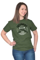 Patriotic Pro Guns Defending 2nd Amendment Womens or Mens Crewneck T Shirt Tee
