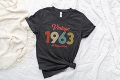 60th Birthday Shirt T Shirt 1963 Shirt 60th Birthday Gift for Women 60th Birthda