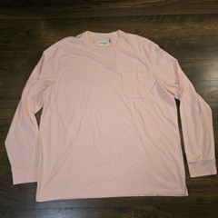 Goodfellow & Co Basic Pocket Tee Mens 2XL Pink Crew Neck Soft Stretch T-Shirt