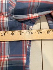 J. Crew Flex Washed Button Down Collar slim fit, X Small, red white blue plaid
