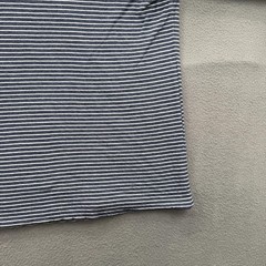 Faherty Striped Solid Reversible Shirt Mens XL Gray Long Sleeve Crewneck Tee