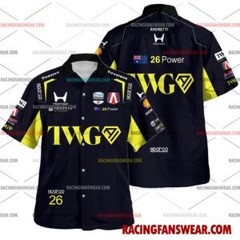 Will Power IndyCar Racing 2026 Uniform Apparel Clothes Hawaiian Polo Shirts