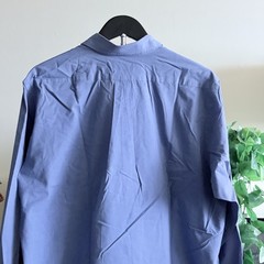 EUC CHAPS Regular Men Button Down T-Shirt 16½ Neck 34/35 Sleeve Blue Long Sleeve