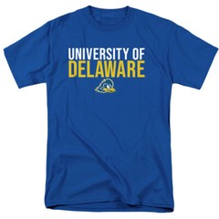 University of Delaware Adult T-Shirt Stacked, Royal Blue, S-5XL