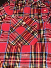 Pendleton Woolen Mills Red Plaid Burnside Flannel Shirt Button Up Lumberjack EUC