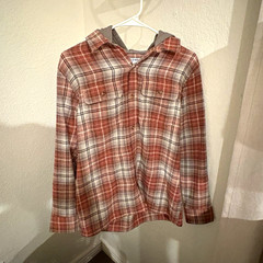 Old Navy Multicolor Plaid Button-Up Long Sleeve Shirt, Teens XL (14-16)