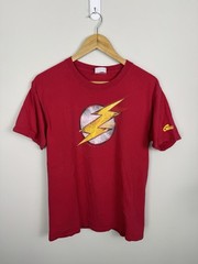VTG DC Comics The Flash Lightning Bolt Flash Point T-shirt Sz M 2011 Red Comics