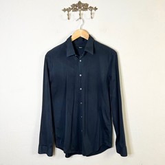 Theory Sylvain Structured Long Sleeve Button Down Shirt Size Large Minimalist