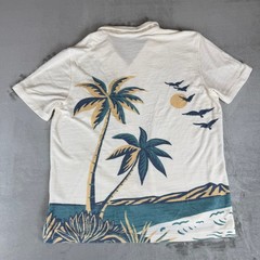 Faherty Cabana Towel Terry Shirt Mens Large South Sand Beach Palms $158 New NWT