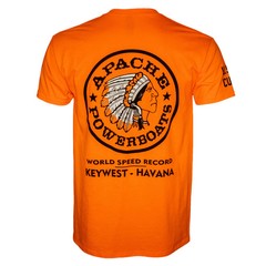 Official World Speed Record Apache Star Tee | Cotton/Performance | Safety Orange