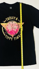 WWE Authentic Trishy & Tiffy Time Graphic Print 25 Years Mens Black L Shirt