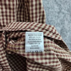 King Ranch Main House Button Down Western Shirt Men’s 2XL Brown Gingham Plaid