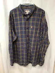 Bob Timberlake Plaid 2XL Long Sleeve Cotton Button Down Shirt B17