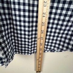 Lacoste Devanlay Navy White Gingham Button Down Shirt Men’s 42 Preppy