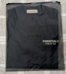 Fear of God Essentials Classic Tee ‘Jet Black’ XS Size Oversized T-Shirt SS25