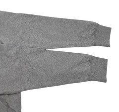 Moncler Grenoble Logo Sweatshirt Grey Men Size M Pullover Graphic Cotton Pocket