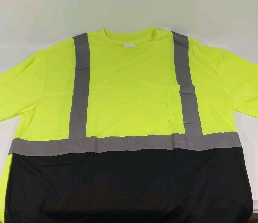 High Visibility Class 2 Reflective Road Work Construction Hi Vis Safety T Shirt
