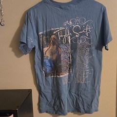 Autographed Taylor Swift Debut Tour Blue Cotton Crew Neck
